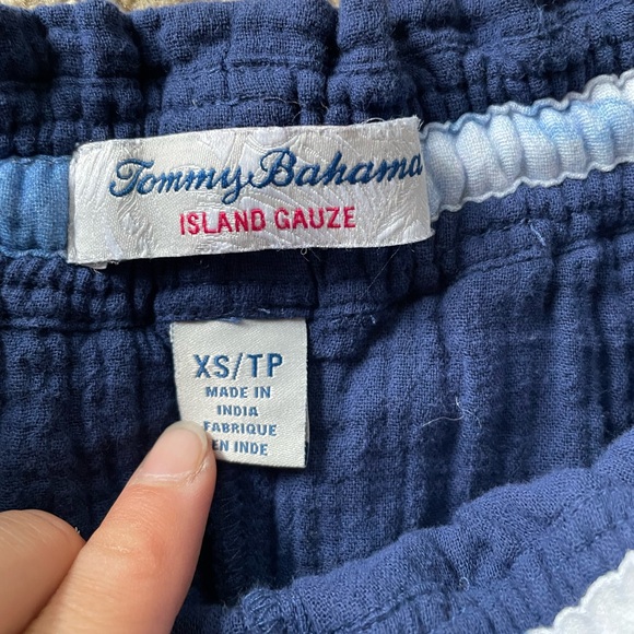 Electric Blue Cotton Gauze Women's Pants - Picture 3 of 10